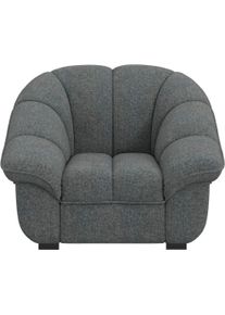 Sessel COTTA "Mado, Breite 110 cm", grau (anthrazite), B:110cm H:88cm T:104cm, Sessel, Sessel, Bequemes Sofa mit hoher R&uuml;ckenlehne
