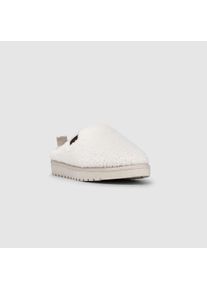 Pantoffel Esprit "DORY", Damen, Gr. 37, wei&szlig; (beige), Textil, Schuhe Pantoffel, Wohlf&uuml;hlschuh, Hausschuh, Homeslipper mit Warmfutter