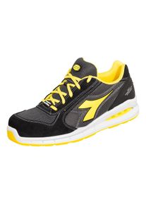 Sicherheitsschuh Diadora "Run Net Air box" Gr. 47, schwarz (schwarz, anthrazit), 47, Obermaterial: 50% Neopren neoprene. 50% Kalbsleder CAL., Schuhe, Sicherheitsschuh