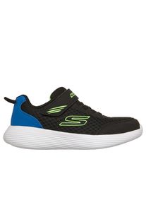 Slip-On Sneaker Skechers "GO RUN 400 V2", Herren, Gr. 30, schwarz, Lederimitat, Textil, Schuhe Slip-On Sneaker, Slipper mit Klettverschluss, Gr&ouml;&szlig;enschablone zum Download