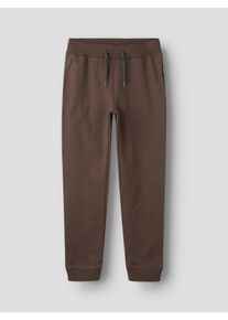 name it "NKMSWEAT f&uuml;r Jungen mit verstellbarem Bund und Kordelzug" unifarben, casual, regular fit, Baumwollmix, Rundhals