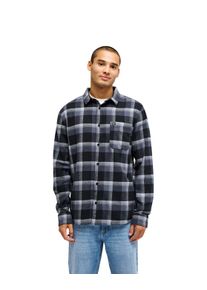 Langarmhemd Quiksilver "Motherfly Plaid", Herren, Gr. XS, schwarz-wei&szlig; (schwarz motherfly), Obermaterial: 100% Baumwolle., Hemden Langarmhemd