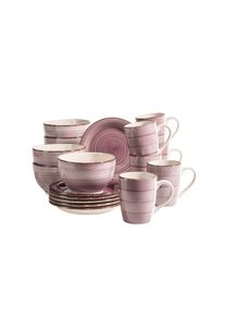 M&auml;ser Fr&uuml;hst&uuml;cks-Geschirrset M&Auml;SER "Lumaca", rosa (berry), 18, Geschirr-Sets, Fr&uuml;hst&uuml;cks-Geschirrset