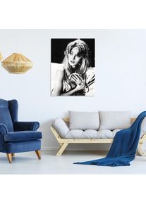 Acrylglasbild queence "Shh", grau (farbe bild(er): grau), B:60cm H:90cm T:0,4cm, Bilder, Acrylglasbild, Fine Art-Print in Galeriequalit&auml;t