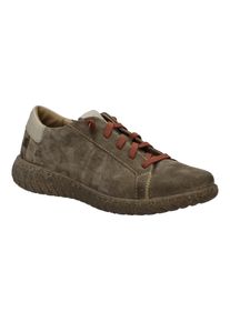 Schn&uuml;rschuh Josef Seibel "Angelina 06, taupe-kombi", Damen, Gr. 37, grau (taupe, kombi), Obermaterial: 100% Rindsleder Leather cow., Schuhe Schn&uuml;rschuh