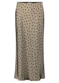 Satinrock Vera Mont "Satinrock mit Print", Damen, Gr. 44, schwarz (khaki, schwarz), Einsatz: 100% Polyester PES., R&ouml;cke Satinrock