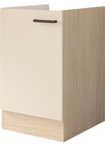 Sp&uuml;lenschrank Flex-Well "Creso", cashmere, provence oak, B:50cm H:82,2cm T:60cm, Holzwerkstoff, Schr&auml;nke, Sp&uuml;lenschrank, ohne Arbeitsplatte, mit Metallgriff