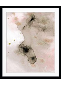 Bild queence "Sandra", bunt (farbe rahmen: schwarz, farbe bild(er): bunt), B:30cm H:40cm, Acrylglas, Holz, Papier, Bilder, Bild, HD Premium Poster-Druck inkl. Holzrahmen