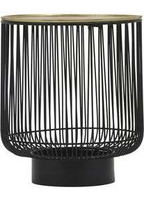 Beistelltisch Mirrors and More "PATTY", schwarz (goldfarben 1), H:46cm, Tische, Beistelltisch