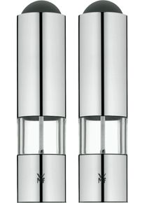 Salz-/Pfefferm&uuml;hle WMF, silber (transparent, edelstahlfarben), H:21cm &Oslash;:5cm, K&uuml;chenm&uuml;hlen, Salz-/Pfefferm&uuml;hle, elektrische Gew&uuml;rzm&uuml;hle mit Keramikmahlwerk