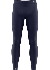 Funktionstights Bauerfeind "COMPRESSION TIGHTS LONG", Herren, Gr. XXL, N-Gr, blau (navy), Obermaterial: 90% Polyamid, 10% Elasthan, Hosen Funktionstights, mit gezielter Zonenkompression, aktivierende Kompressionszonen