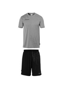 Sportanzug Uhlsport "Trikot-Set SCORE 26 Kids", M&auml;dchen, Gr. 152, grau (schwarz grau melange, schwarz), Obermaterial: 100% Polyester Pol. recyc.., Sportanz&uuml;ge Sportanzug
