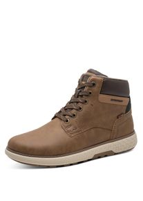 Schn&uuml;rboots Marco Tozzi, Herren, Gr. 43, cognac used, Lederimitat, Schuhe Schn&uuml;rboots, Herbstboots, Schn&uuml;rer mit seitlichem Label