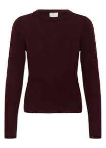 Strickpullover Kaffe "Damen Strickpullover KAcashie", Damen, Gr. XL, rot (fudge melange), Obermaterial: 90% Wolle mw. 10% Kaschmir WS., Pullover Strickpullover