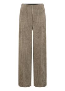 Stoffhose Ichi "Damen Casual IHKATE", Damen, Gr. XS, N-Gr, braun (braun check), Obermaterial: 71% Polyester PES. 27% Viskose CV. 2% Elasthan EL., Hosen Stoffhose