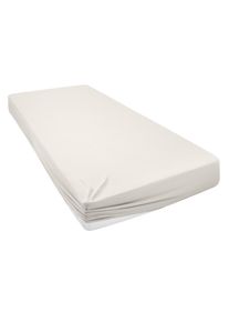 Spannbettlaken OTTO HOME "Physalis Basic und PREMIUM Qualit&auml;t, 100% Baumwolle, Jersey und Biber", beige (creme), B:200cm L:200cm, Biber, Obermaterial: 100% Baumwolle, Bettlaken, Spannbettlaken, Bettlaken f&uuml;r Matratzen bis 18 cm H&ouml;he, Spannbetttuch, Laken