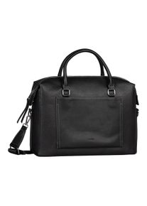 Aktentasche Gabor "Emine", Damen, Gr. B/H/T: 39cm x 28,5cm x 14cm, schwarz, Lederimitat, Taschen Aktentasche, Damen Laptoptasche mit Logoschriftzug