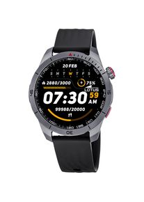 Smartwatch Lotus "Smartwatch", schwarz, schwarz, Smartwatches, Herren, Smartwatch, Armbanduhr,Herrenuhr,Bluetooth,Steuerung der Smartphone-Kamera,Wecker