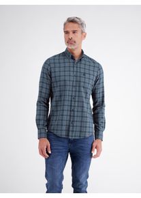 Karohemd Lerros "Herrenhemd aus Baumwolle im zeitlosen Karo-Design", Herren, Gr. XL, Normalgr&ouml;&szlig;en, classic navy, 100% Baumwolle, Hemden Karohemd