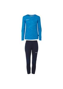 Sportanzug Uhlsport "Torwart-Sets Prediction Junior Kids", M&auml;dchen, Gr. 116, blau (fluo blau), Obermaterial: 100% Polyester Pol. recyc.., Sportanz&uuml;ge Sportanzug