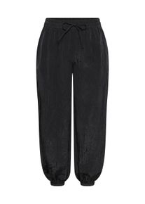 Stoffhose Kaffe CURVE "Damen Casual Hose KCdabbie", Damen, Gr. 52, N-Gr, schwarz (schwarz deep), Obermaterial: 100% Polyamid PA., Hosen Stoffhose