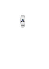 Kettenanh&auml;nger Firetti "Schmuck Geschenk Silber 925 Halsschmuck Anh&auml;nger Taufring", blau (silberfarben, blau, blau), Schmuckanh&auml;nger, Damen, Silber 925 (Sterlingsilber), 0,82 g, Kettenanh&auml;nger, mit Rubin oder Zirkonia (synth.)