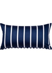 Kissenbezug Janine "modernclassic 39028-28", blau (nachtschattenblau), B:40cm L:80cm, Mako-Satin, Obermaterial: 100% Baumwolle, Kissenbez&uuml;ge, Kissenbezug, mit Rei&szlig;verschluss