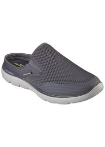 Clog Skechers "SUMMITS", Herren, Gr. 45, grau, Textil, Schuhe Clog, Sommerschuh, Schlappen, Urlaub, im sportiven Look