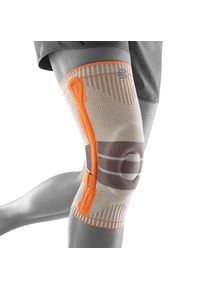Kniebandage Bauerfeind "Outdoor Knee Support", Gr. M, orange (orange l), Polyamid, Bandagen Kniebandage, mit Omega-Pad, elastisches Material, f&uuml;r den Unterk&ouml;rper