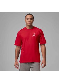 Trainingsshirt Jordan "M J JUMPMAN SS LBR TEE 2", Herren, Gr. L, rot (gym rot, wei&szlig;), Obermaterial: 100% Baumwolle, normal, Rundhals, Shirts Trainingsshirt, leichtes Material, schnell trocknend, sportliche Passform