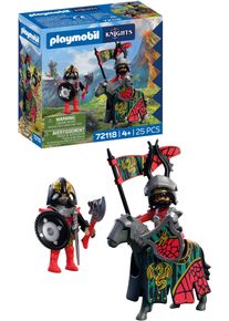 Konstruktions-Spielset Playmobil "Anf&uuml;hrer Drachenritter (72118), Knights", bunt, Spielbausteine, Kinder, Kunststoff, Konstruktions-Spielset, Made in Europe