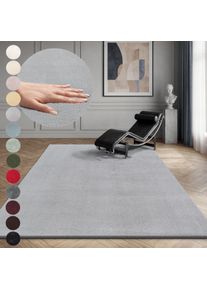 Teppich OTTO HOME "Arabell, Kunstfellteppich, Felloptik, waschbar" Gr. 55, grau, B:200cm H:16mm L:280cm, Polyester, Teppiche, Teppich, flauschig, kuschelig, Anti-Rutsch-Unterseite, Wohnzimmer, Schlafzimmer