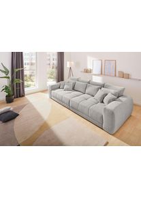 Jockenh&ouml;fer Big-Sofa JOCKENH&Ouml;FER GRUPPE "Moldau, B. 306 cm, mit Federkernpolsterung, Liegefl&auml;che 120x240 cm", grau (hellgrau 432, 19), B:306cm H:83cm T:134cm, Flachgewebe: 100% Polyester, Sofas, Big-Sofa, Mega-Sofa im XXL-Format, Federkern, 12 Kissen