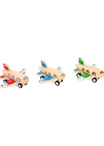 Small Foot Display Kolorowy Samolot z Naciągiem | wielokolorowy