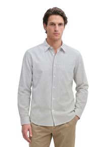 Marc O'Polo Langarmhemd MARC O'POLO, Herren, Gr. XXL, N-Gr, wei&szlig; (medium blau), Web, Obermaterial: 100% Baumwolle, regular fit normal, 2-Knopf-Manschette, Hemden Langarmhemd, regular mit garngef&auml;rbten Streifen
