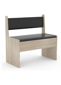 Bank Vcm "Holz Eckbank Sitzbank Bank Truhe Esal Breite 80 cm", braun (sonoma, eiche), B:80cm T:42cm, Obermaterial: 100% Holz Wood., Sitzb&auml;nke, Bank