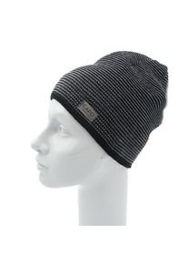 Strickm&uuml;tze CAPO, Herren, schwarz-wei&szlig; (schwarz), Strick, Wolle, M&uuml;tzen Strickm&uuml;tze, Strickm&uuml;tze, Struktur, Wolle