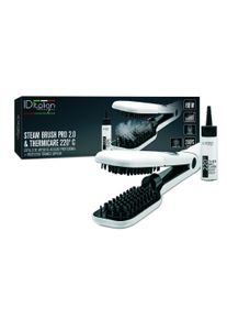 Italian Design Brosse vapeur Pro 2.0 & Thermicare Lisseur | blanc