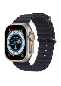 Apple Watch Ultra (2022) | 49 mm | GPS + Cellular | silver | Ocean-armband Midnatt