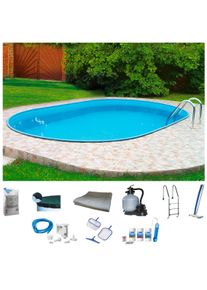 Ovalpool MY POOL BWT "PREMIUM", blau (wei&szlig;, hellblau), B:300cm H:135cm L:500cm, Schwimmbecken, Ovalpool, H&ouml;he 135 cm, in verschiedenen Gr&ouml;&szlig;en