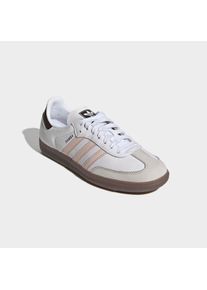 Sneaker adidas originals "SAMBA OG", Damen, Gr. 43, cloud wei&szlig;, wonder quartz, braun, Leder, Schuhe Sneaker