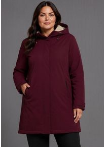 Funktionsjacke Polarino, Damen, Gr. 50, braun (bordeaux), Obermaterial: 100% Polyester. Futter: 100% Polyester. Kapuzenfutter: 100% Polyester. Wattierung: 100% Polyester, unifarben, Jacken Funktionsjacke, Atmungsaktiv, winddicht, wasserdicht. Wassers&auml;ule 8000mm