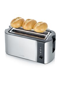 Severin Toaster "AT 2590", silber (edelstahl, schwarz), B:38cm H:19cm T:18cm, Toaster, Toaster
