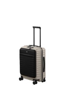 Handgep&auml;ckkoffer "UPGRADE S23 Business Handgep&auml;cktrolley", Damen, Gr. B/H/T: 40cm x 55cm x 23cm 42 l, beige (grau), Polycarbonat, TITAN - MADE IN GERMANY, Koffer Handgep&auml;ckkoffer, Vortasche mit 17"-Laptopfach und flexiblem Packvolumen