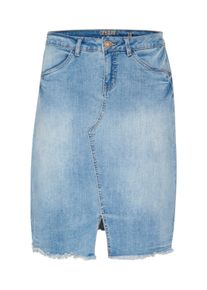 Jeansrock Cream "Damen Denimrock CRKammie", Damen, Gr. 40, blau (soft blau denim), Obermaterial: 80% Baumwolle CO. 18% Polyester PES. 2% Elasthan EL., R&ouml;cke Jeansrock
