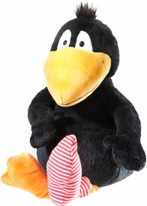 Pl&uuml;schfigur Heunec "Rabe Socke, 40 cm", schwarz, Pl&uuml;schfiguren, KinderB:23cm H:40cm L:40cm T:40cm, Pl&uuml;schfigur, enth&auml;lt recyceltes Material, B:23cm H:40cm L:40cm T:40cm