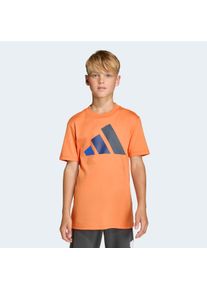 T-Shirt adidas Sportswear "ESSENTIALS KIDS", M&auml;dchen, Gr. 152, dusky orange, royal blau, dunkelblau, aurora ink, Obermaterial: 100% Baumwolle, normal, Rundhals, Shirts T-Shirt, f&uuml;r Kinder und Teens, mit Rundhalsausschnitt, aus 100 % Baumwolle