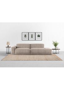 Big-Sofa Trendmanufaktur "Braga, mit hochwertigem Kaltschaum, Megasofa, Japandi-Design", beige, B:277cm H:72cm T:107cm, 88% Polyester, 12% Polyacrl, Sofas, Big-Sofa, modernes Big-Sofa, Couch mit hohem Sitzkomfort, 277/72/107 cm (B/H/T)