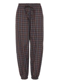 Stoffhose Ichi "Damen Casual Hose IHFANTY", Damen, Gr. 42, N-Gr, rot (fondue fudge), Obermaterial: 100% Baumwolle CO., Hosen Stoffhose