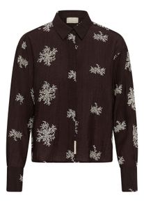 Langarmhemd Soaked in Luxury "Damen Langarm - Hemd SLAzalea", Damen, Gr. S, N-Gr, braun (ganache), Obermaterial: 65% Lyocell CLY. 35% Polyester PES., Hemden Langarmhemd